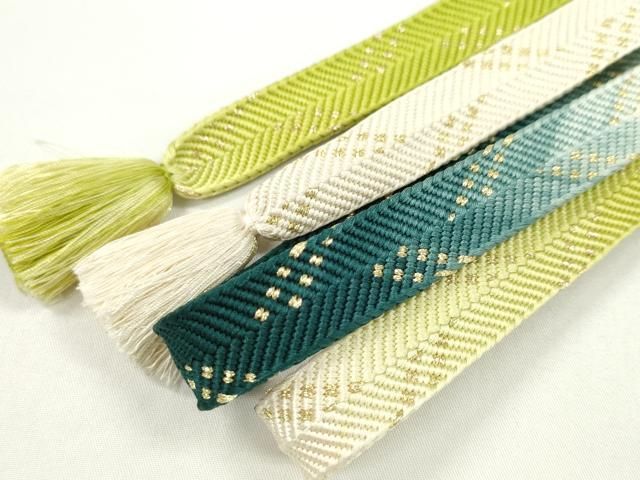 平和屋本店□極上 有職組紐道明 帯締め 笹浪組 金糸 宮内庁御用 国立