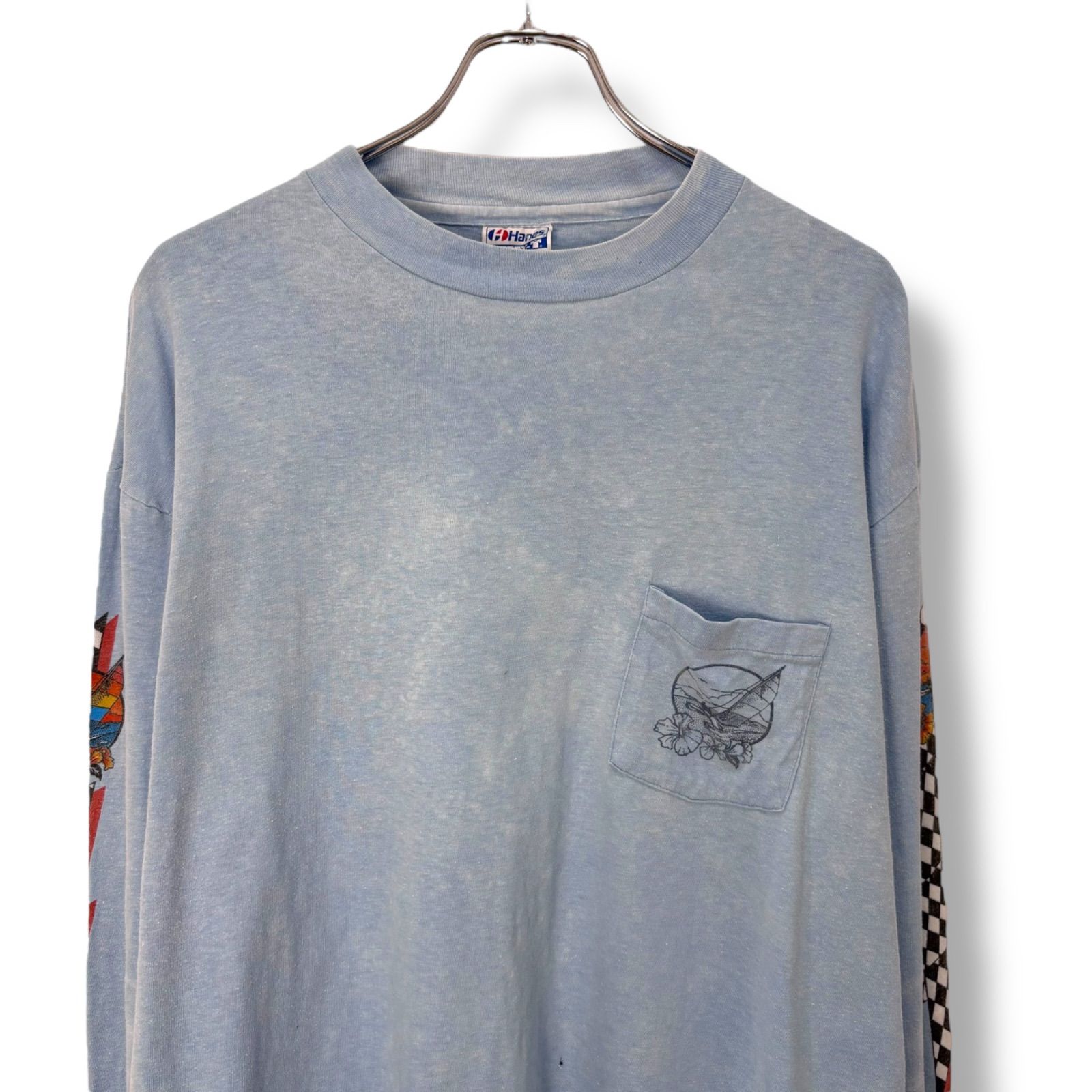 80s OLD SURF L/S T-Shirt 【XL】 80年代 Hanes ヘインズ オールド 