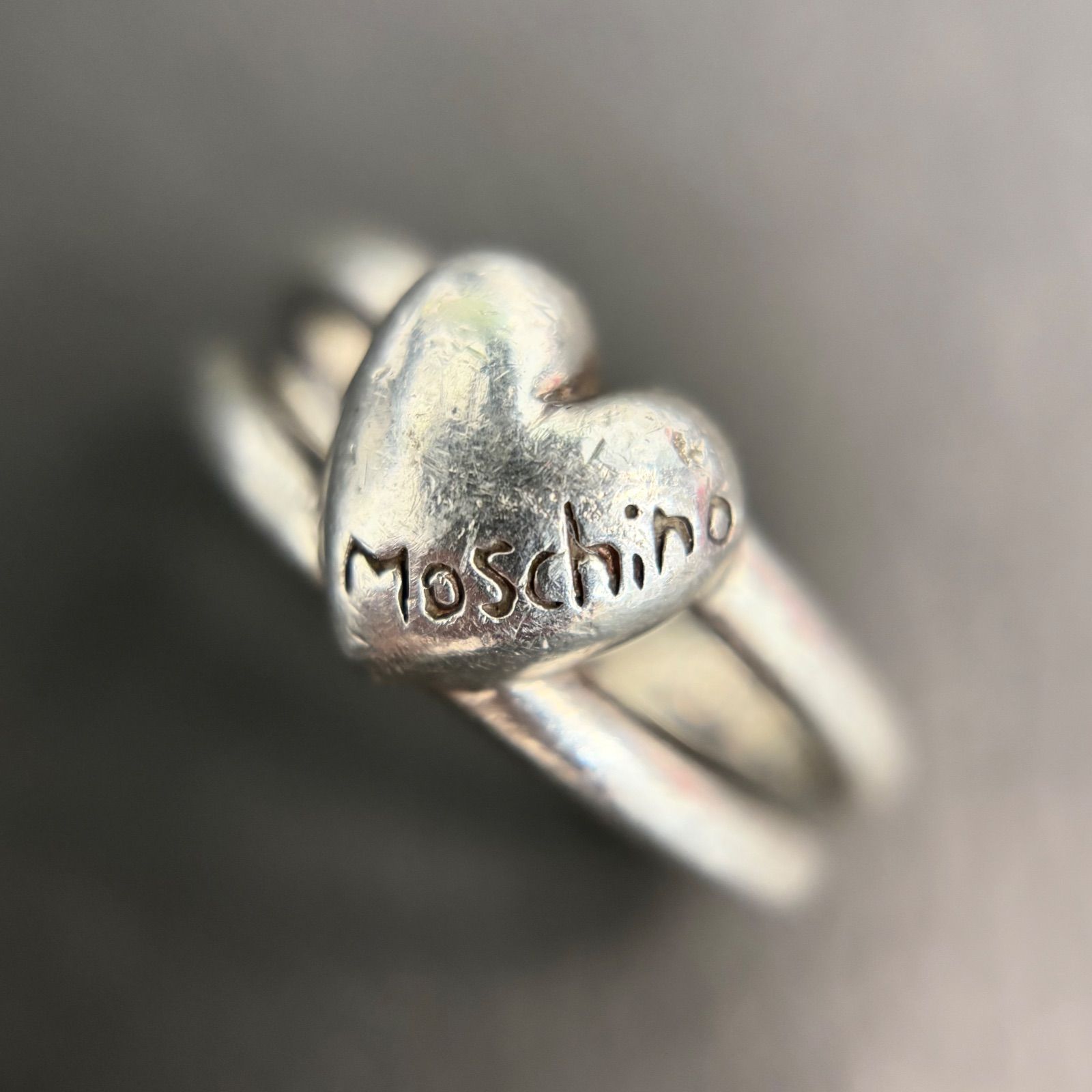MOSCHINO⭐️シルバーハートのデザインリング】 使用貴金属 シルバー