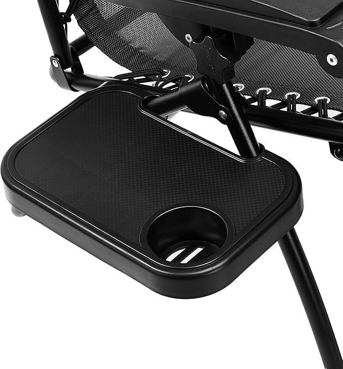 折りたたみ ゼログラビティーチェア サイドテーブル付き 2脚セット　black Amazon.co.jp: Amazonベーシック 椅子 折りたたみ ゼログラビティー