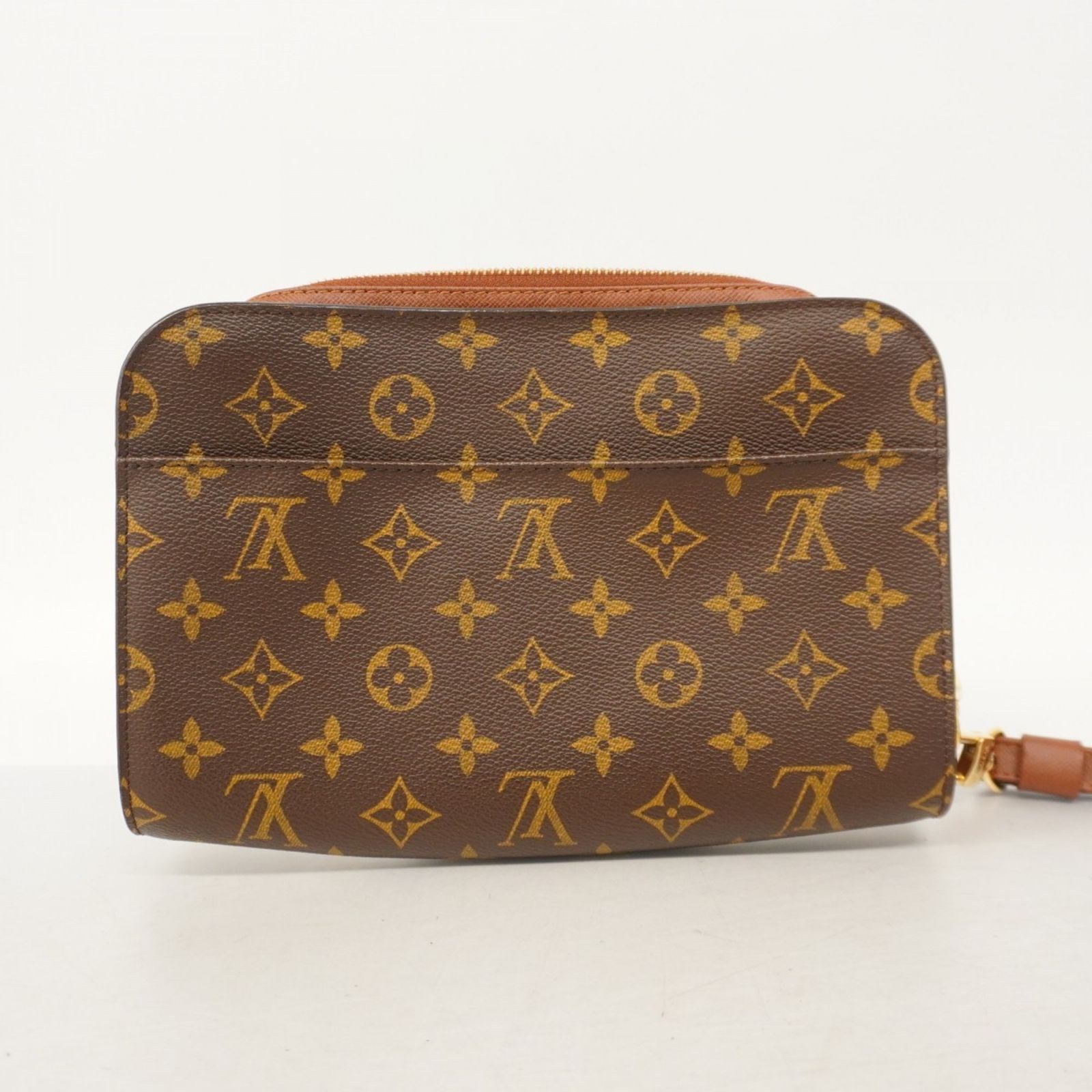 Louis Vuitton クラッチバッグ ブラウン Louis Vuitton クラッチバッグ ブラウン レザー