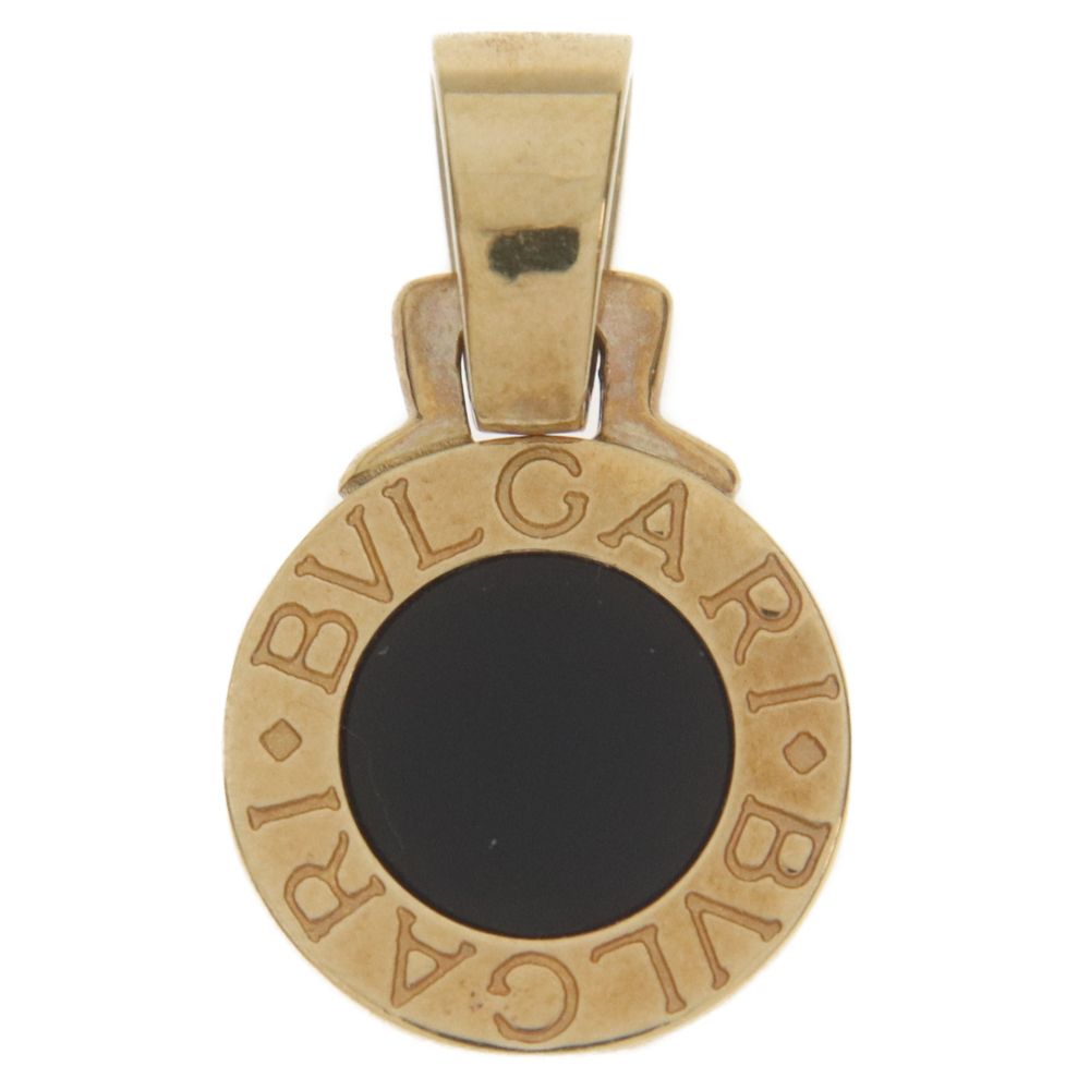 BVLGARI (ブルガリ) K18YG BB オニキストップ ネックレストップ ブラック/ゴールド - メルカリ