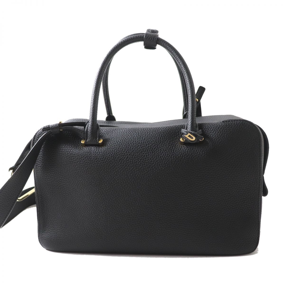 極美品◎フランス製 DELVAUX デルヴォー クールボックス GM 2WAY ハンド／ショルダーバッグ トリヨンソフト ブラック×ゴールド金具  保管袋 m15-st30310-1202 - メルカリ