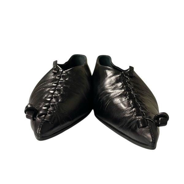 【超美品】 裏張り済 ジルサンダー バレリーナ 24 黒 JIL SANDER 超美品】 裏張り済 ジルサンダー バレリーナ 24 黒 JIL SANDER