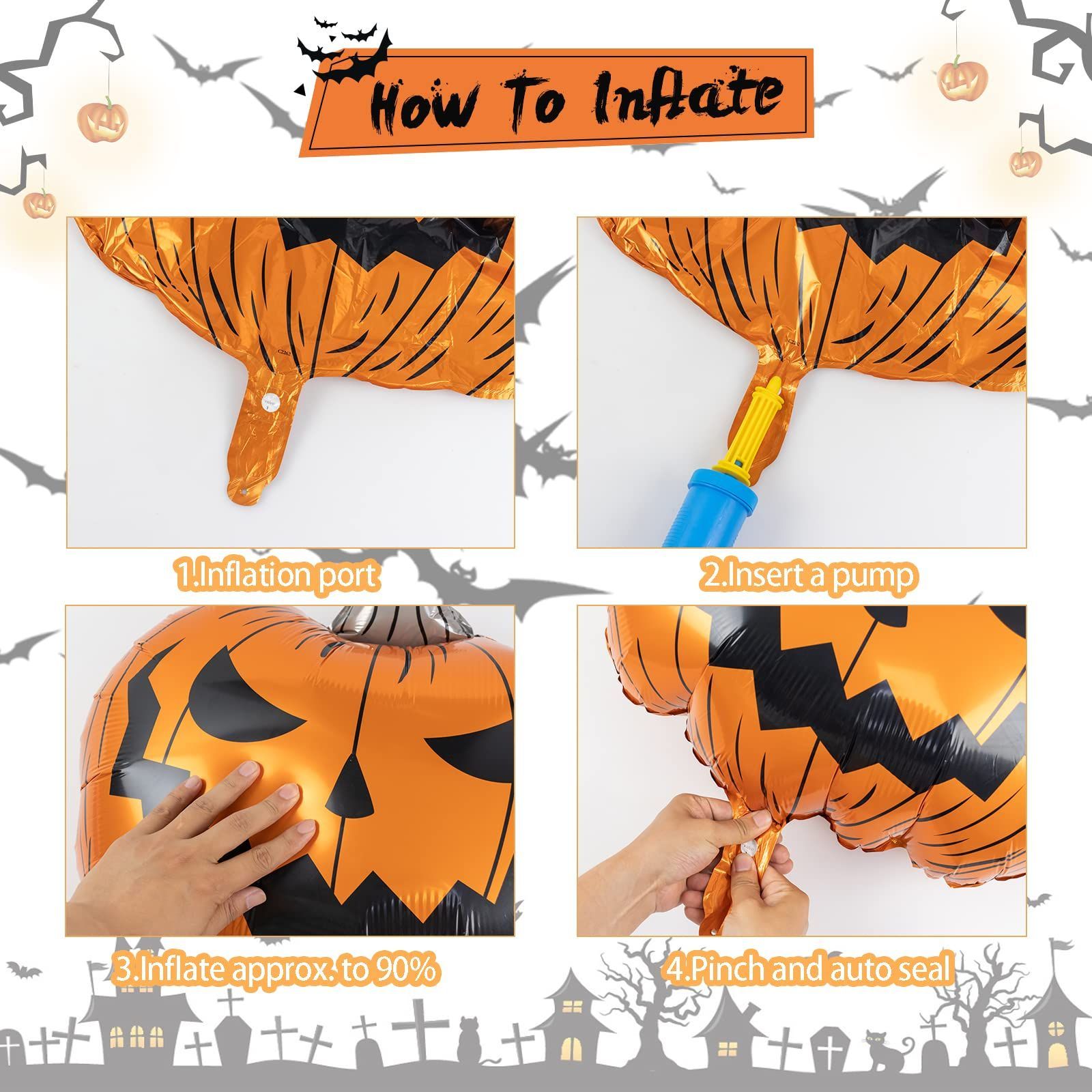 パープル 風船ブラック