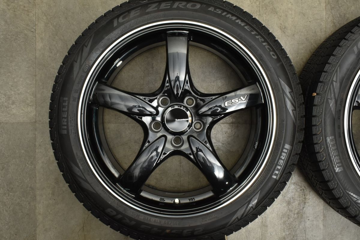 製 バリ溝 マイスター CS-V 18in 7.5J 40 PCD114.3 アイスゼロアシンメトリコ 235 45R18 レクサス ES GS RC カムリ アコード TRITUETUBI_COM
