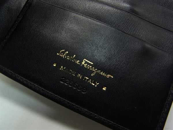 Salvatore Ferragamo フェラガモ レザー 三つ折り 財布