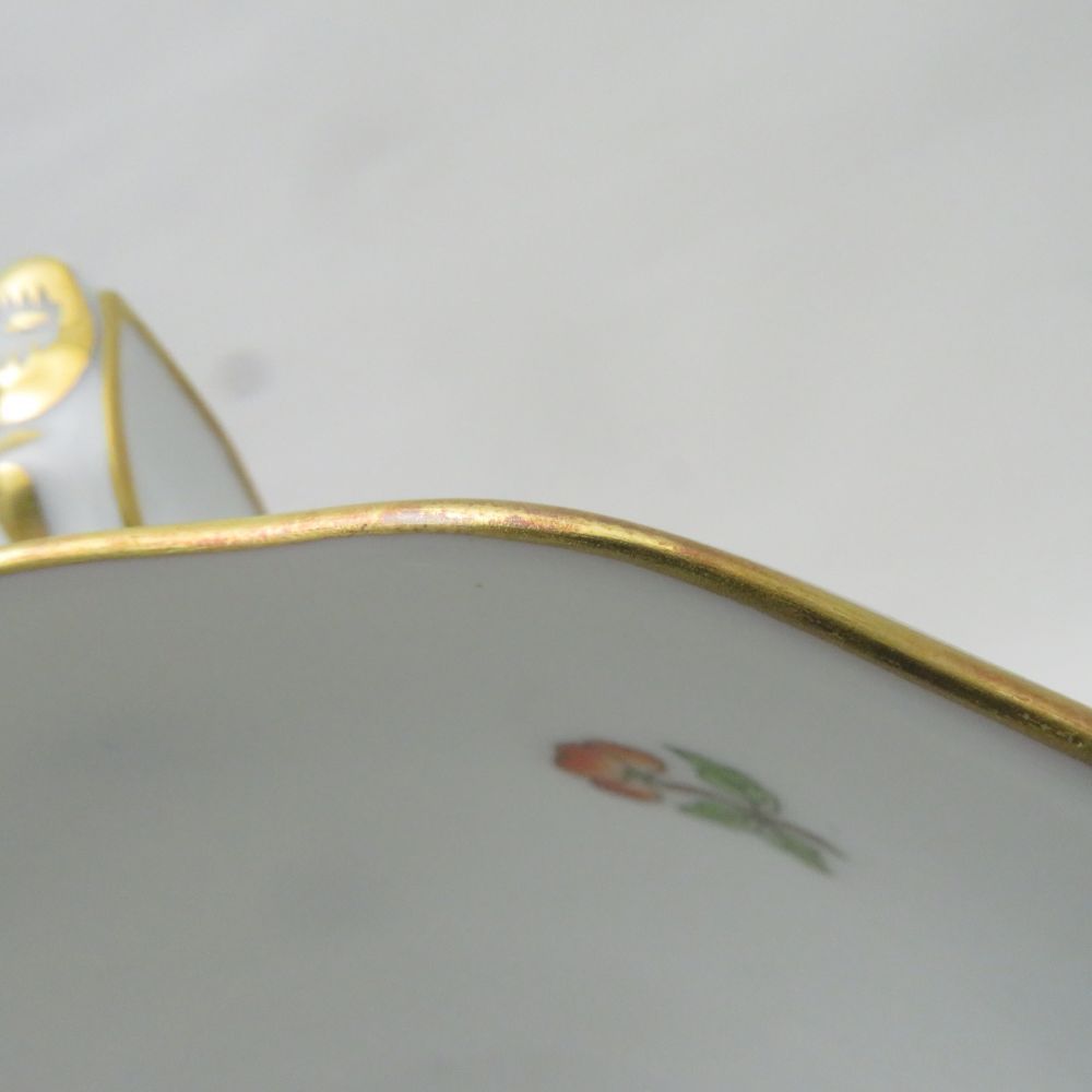 Herend - 美品 Herend ヘレンド ヴィクトリアプレーン VA 724 ティーカップ＆ソーサー 1客 金彩 フラワー 花 蝶 紅茶 テーブルウェア SU12285L1 ヘレンド ヴィクトリア・ブーケ 00724-0-00／724 ティーカップ