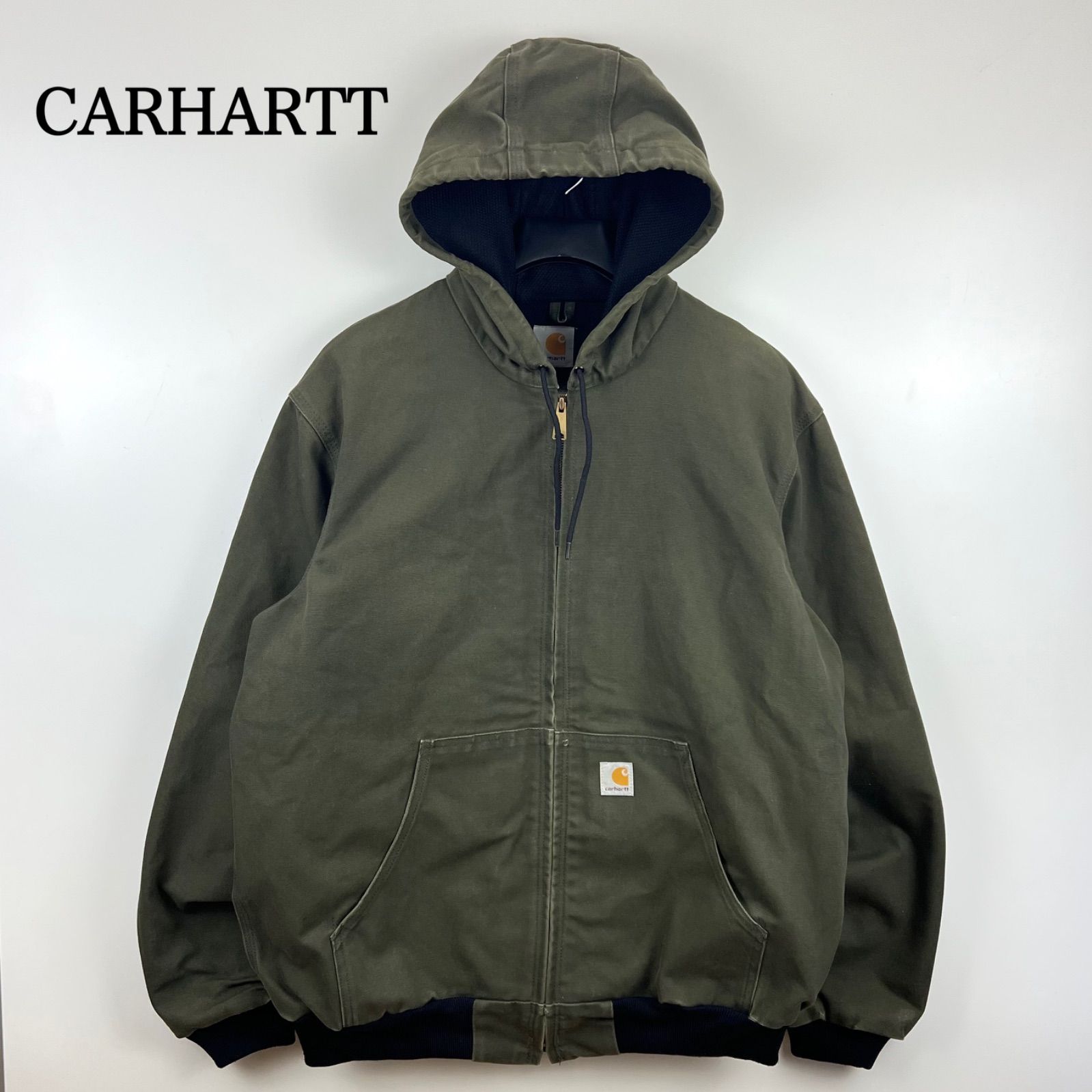 CARHARTT 00s 2004 VTG MEXICO active jacket L J131GRN カーハート