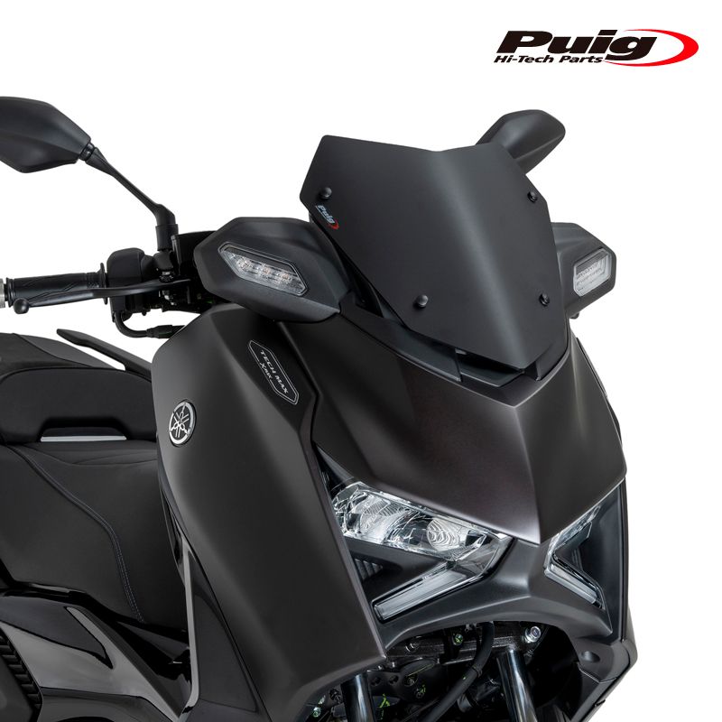 Puig 22571J WINDSHIELD V-TECH LINE SPORT MATT BLACK YAMAHA X-MAX 125 TECH MAX 25 プーチ スクリーン カウル