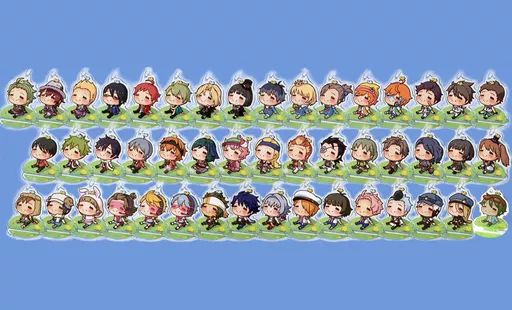 キーホルダー マスコット キャラクター 全47種セット キーホルダー付アクリルスタンド にもじしりーずぽや 一番くじ アイドルマスターSideM ～memorial～ C賞