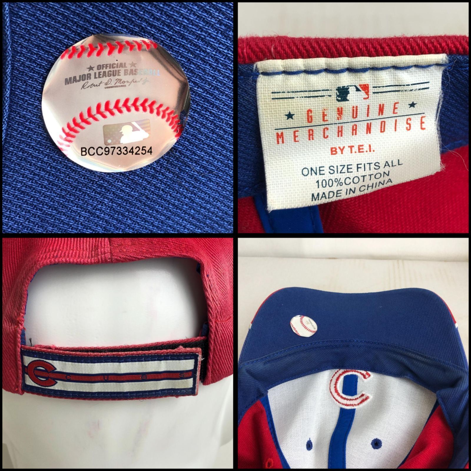 【US古着】CUBS カブス　Flame ファイヤー　ビンテージ　キャップ