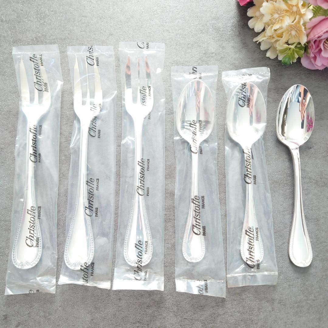 クリストフル マルメゾン ケーキフォークコーヒースプーン 未開封含 6点