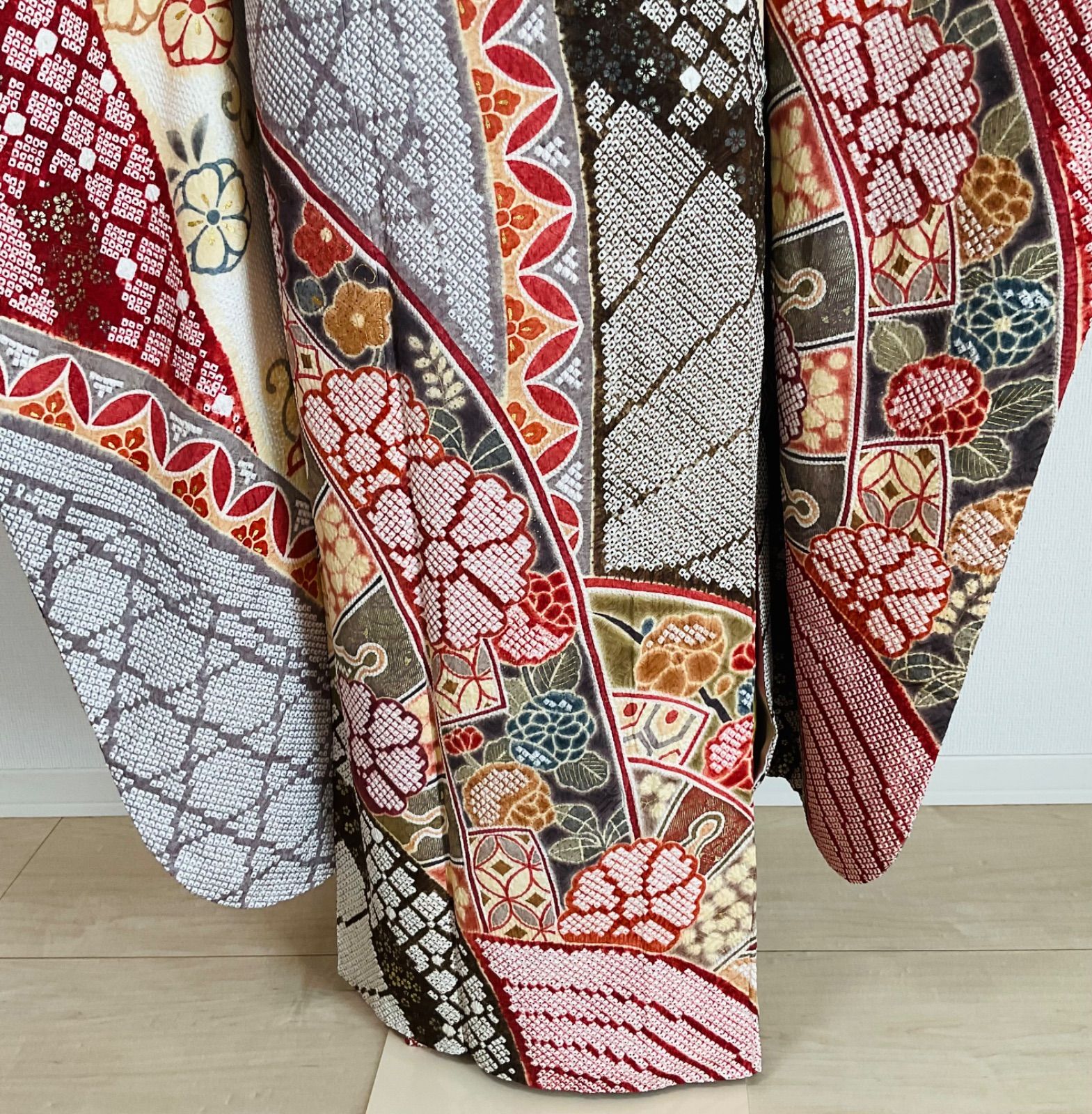 振袖　振袖フルセット　総絞り　本絞り　吉祥文様　正絹 振袖 振袖フルセット 総絞り 本絞り 吉祥文様 正絹 振袖 振袖フルセット 総