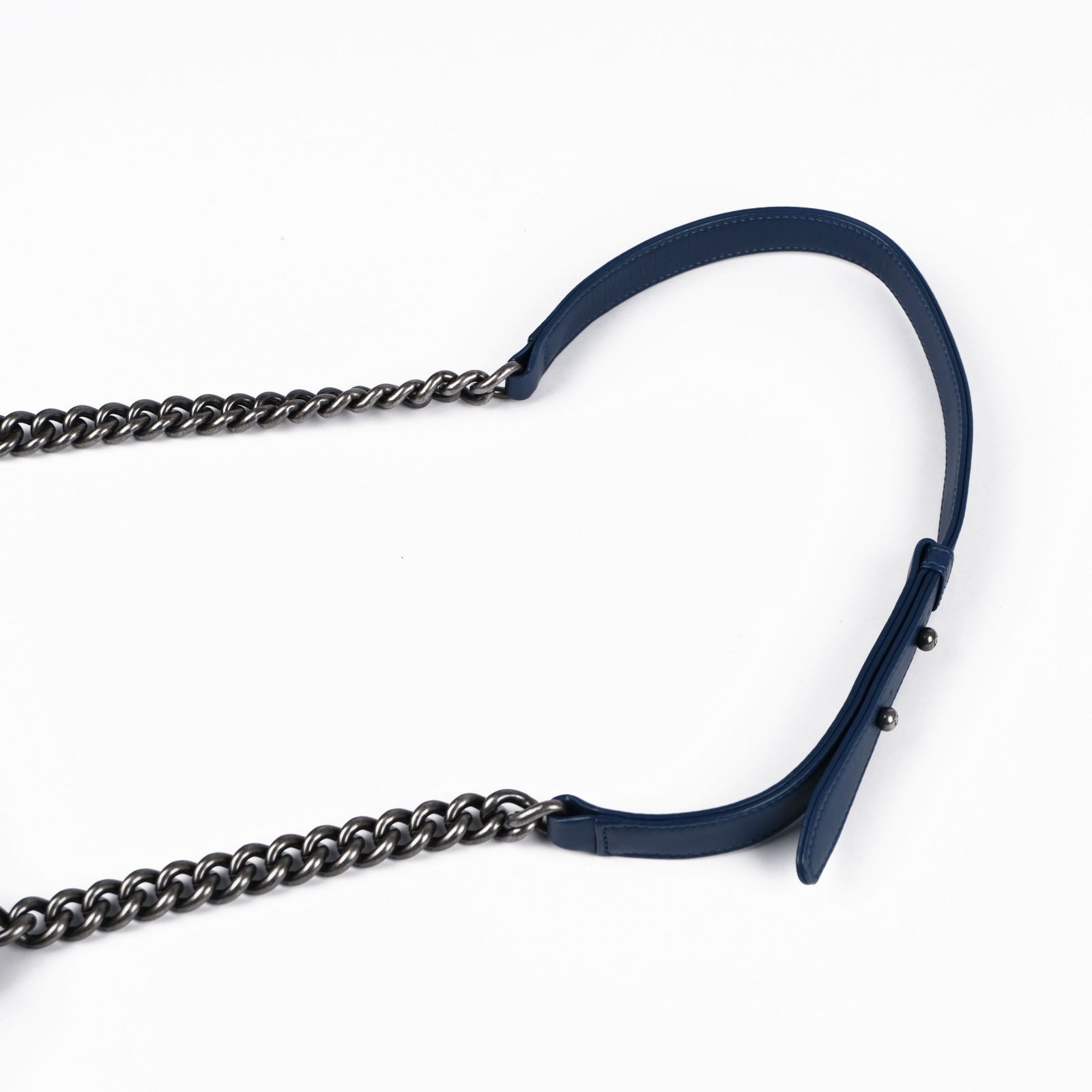 美品】CHANEL シャネル ボーイシャネル25 デニム×ツイード チェーン