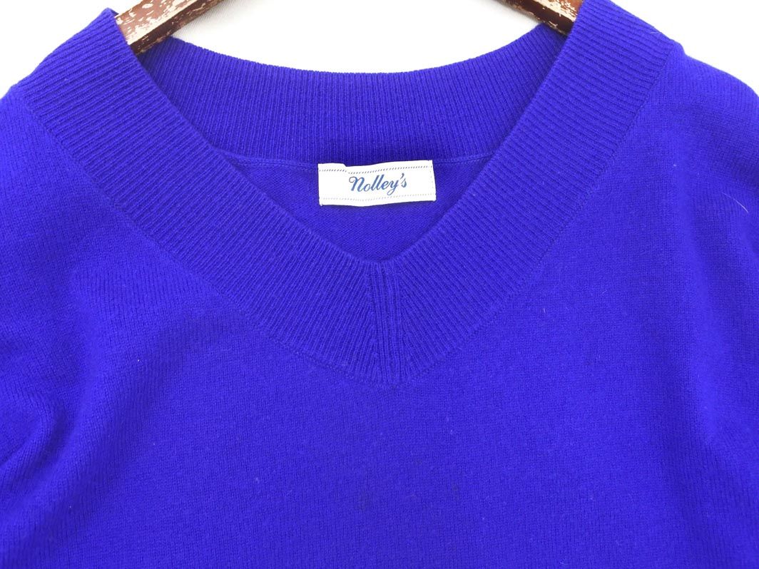 NOLLEY'S ノーリーズ カシミヤ混 Vネック ニット セーター