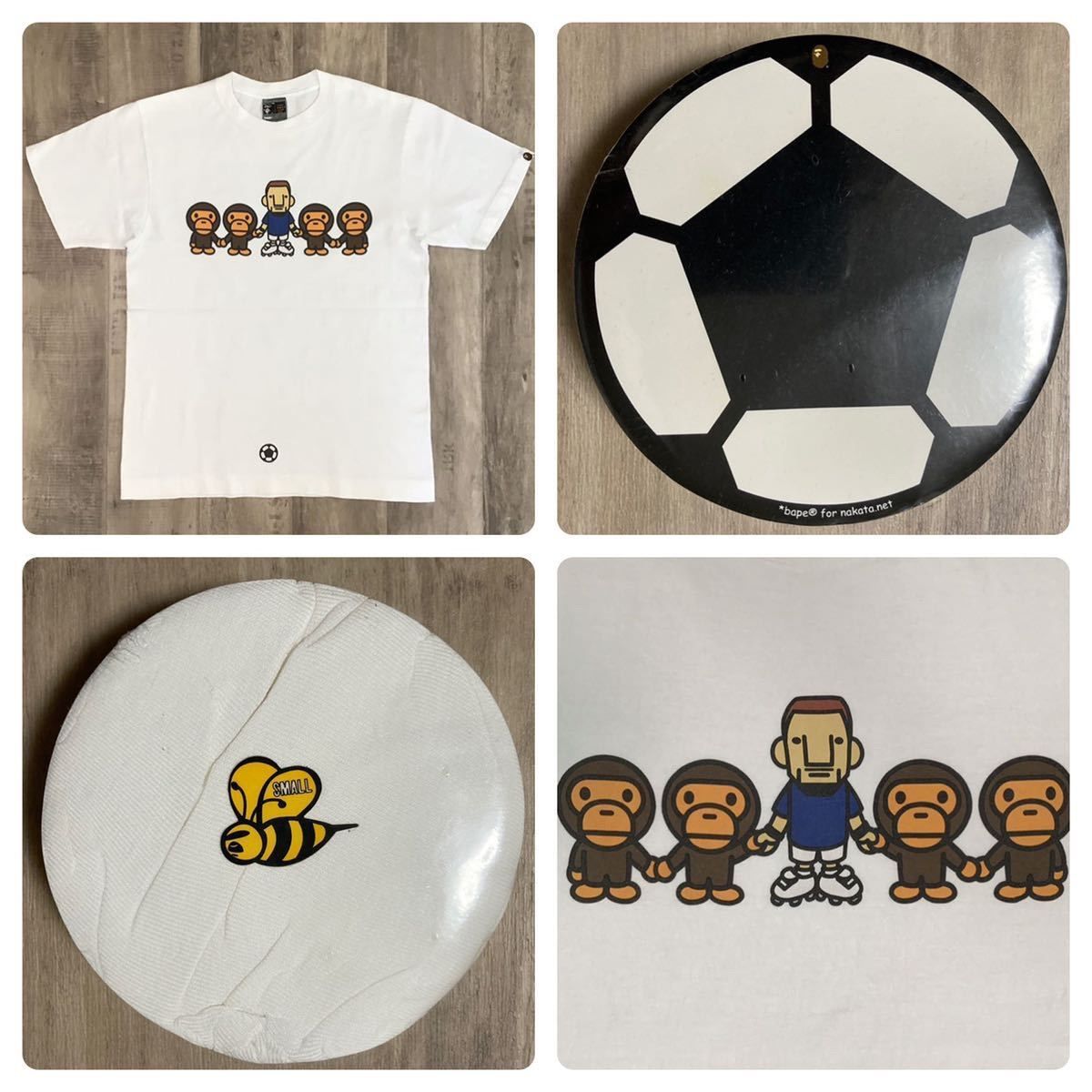 BAPE × 中田英寿 2002年 マイロ NAKATA.NET 圧縮 Tシャツ - メルカリ