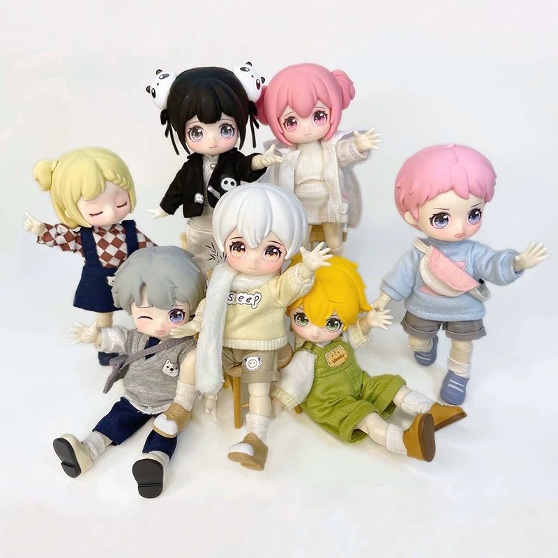 開封済】NAGI兽仔 Season1 “幼稚园系列” “幼稚園” 1/12 BJD Doll 15cm 人形 人偶 置物 海外限定 ブラインドボックス  置物 【モデル：绑绑+芙芙+小烈+雪饼+夏阳+奇奇+竹团（secret one）】7点セット - メルカリ