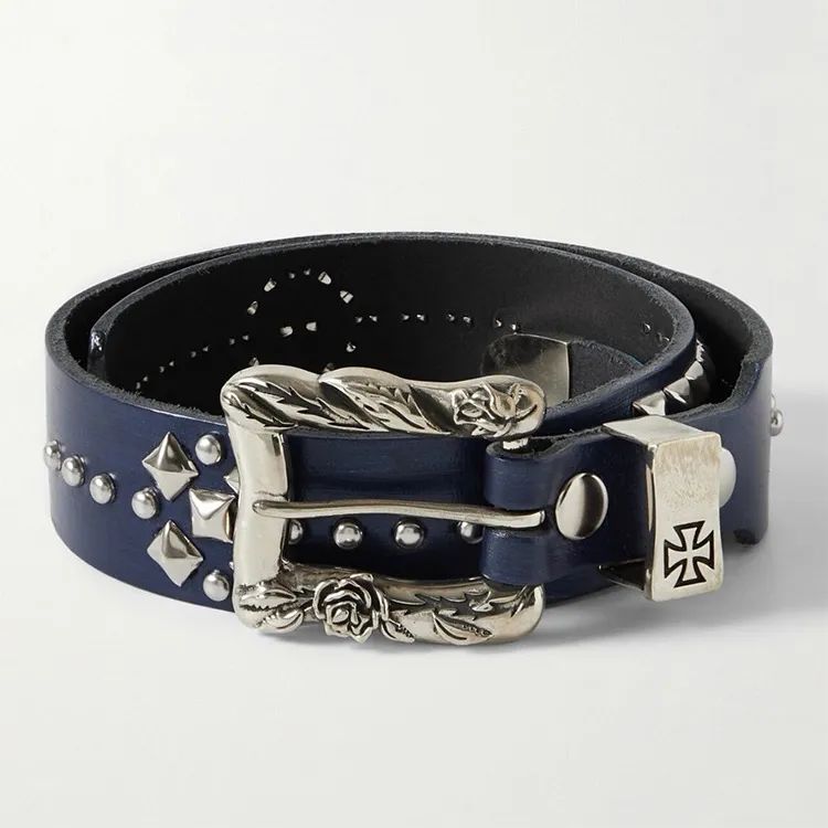 ENFANTS RICHES DÉPRIMÉS Leather Belt - Blue