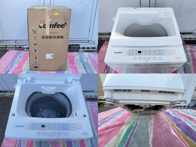 全自動洗濯機 【中古】動作保証 comfee コンフィー CAC06EW55/W-S1 