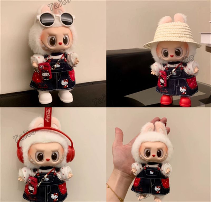 5点セット】 LABUBU服 着ぐるみ着せ替え服 17cm ラブブ