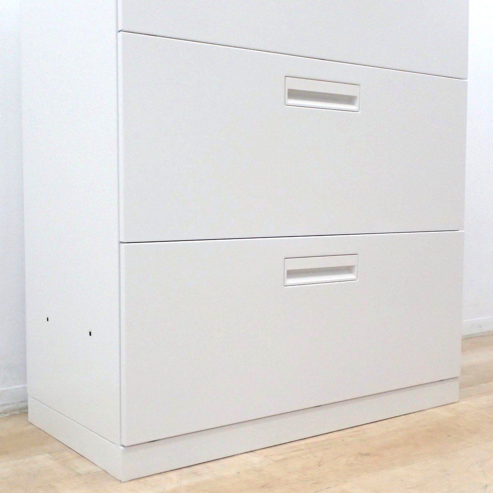 コクヨ EDIA エディア 3段ラテラル書庫 BWU-L3A59SAWNN W900 D450 H1135 ホワイト 引き出し キャビネット 鍵無し EG18639 オフィス家具 MARWIL-DEMENAGEMENTS_CH