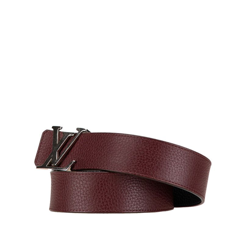 セール ルイヴィトンLOUIS VUITTON ベルト リバーシブル 90/36 Louis Vuitton LVロゴ モノグラムレザーリバーシブルベルト青