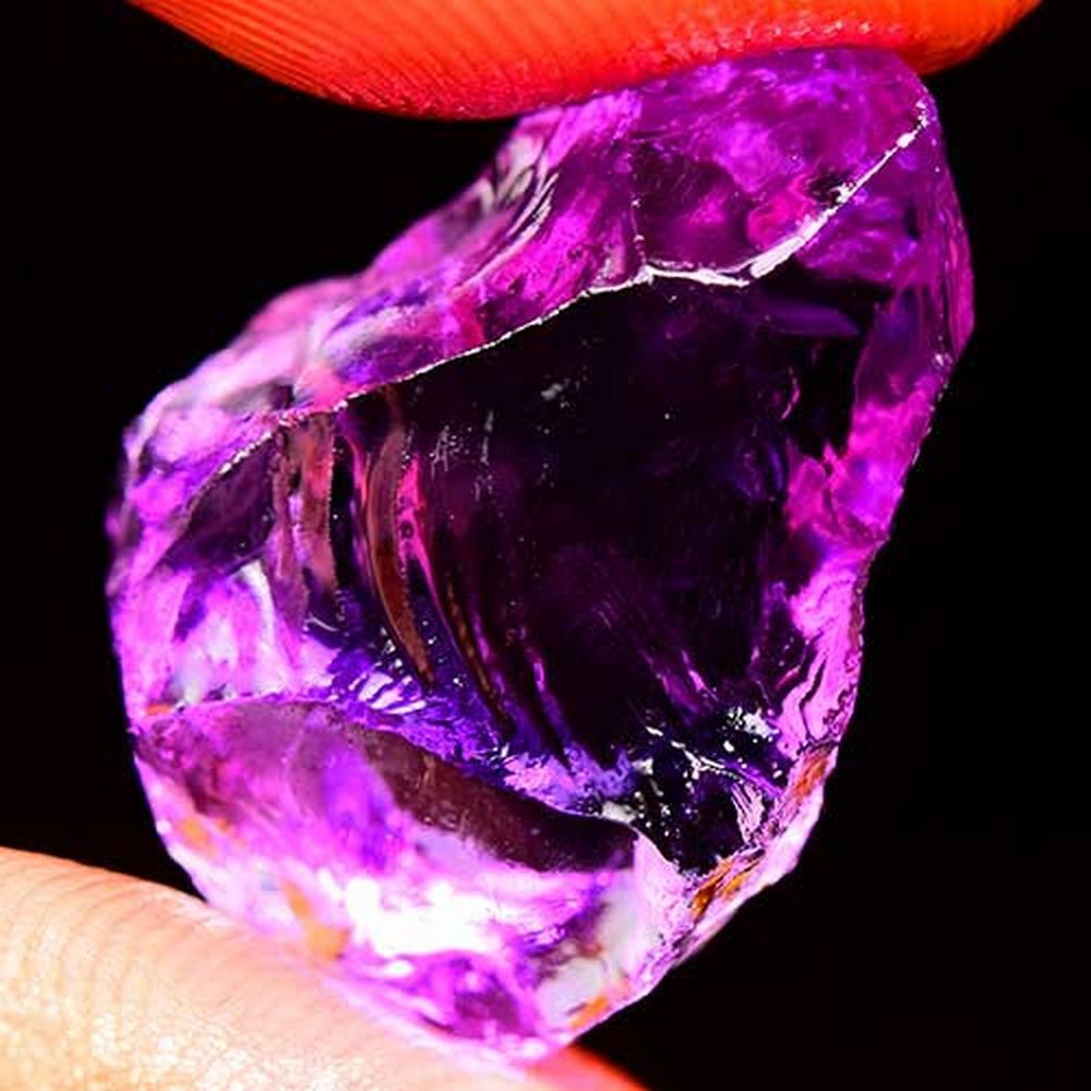 【世界の原石:アメジスト 20.45ct:7489】非加熱 ブラジル産 Natural Amethyst Rough 鉱物 宝石 標本 jewelry  Brazil