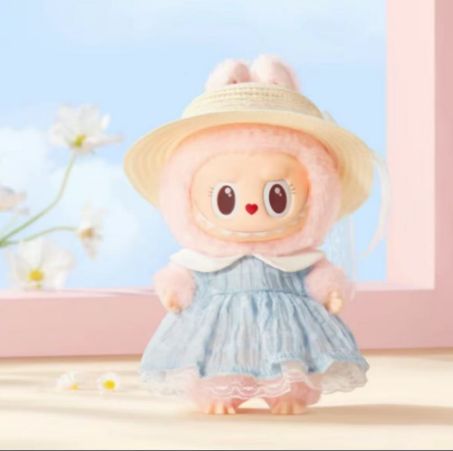 Popmart mokoko  Labubu  海外land限定 Popmart Labubu Mokoko Pop Land Elevator Kawaii Action Anime