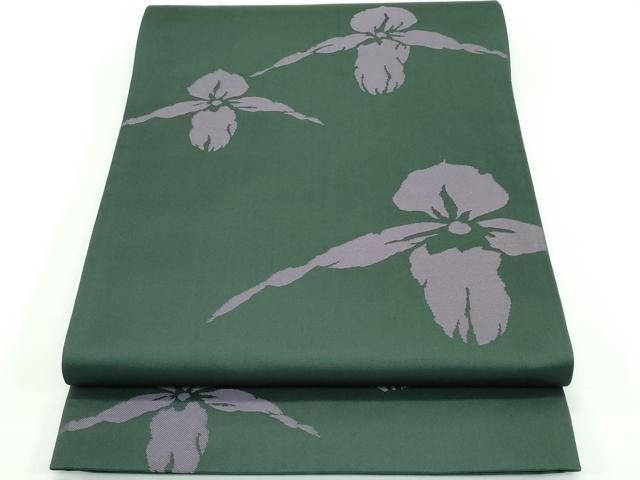 平和屋着物 上 世界的人形師 辻村寿三郎 ジュサブロー 六通柄袋帯 舞花文 千歳色地 CZAA3885s5