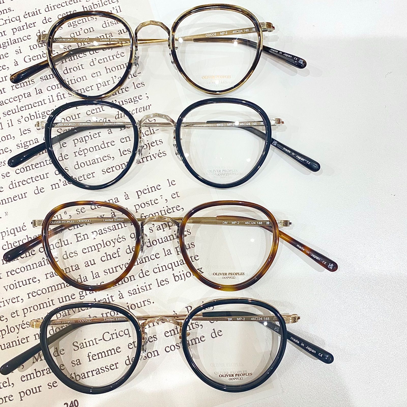 新品未使用】OLIVER PEOPLES オリバーピープルズ MP-2 limited Edition 