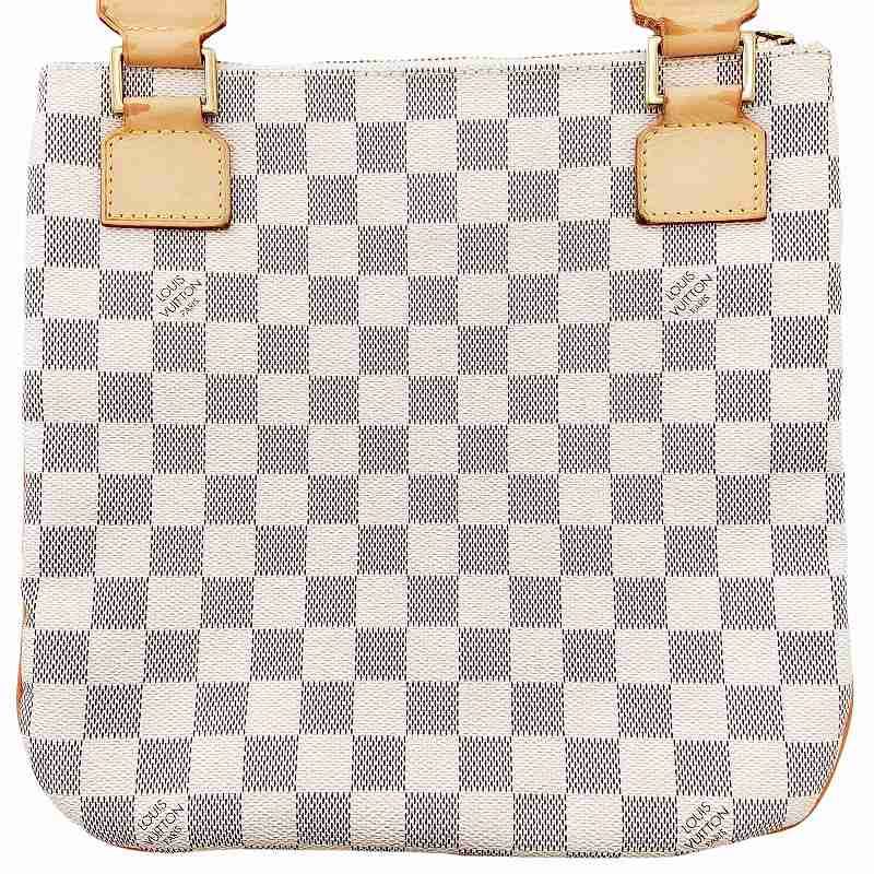 ヴィトンポシェットボスフォール、ショルダーバッグダミエアズール白