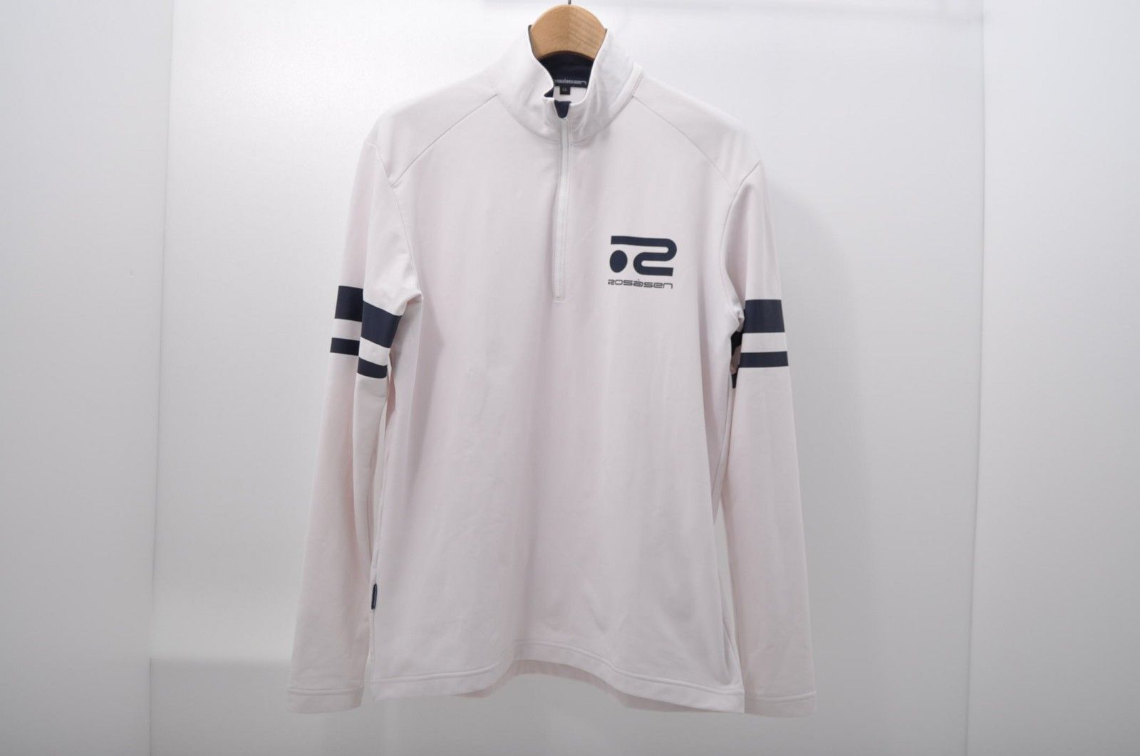 中古 メンズ ロサーセン ROSASEN ジャケット LL 白 ホワイト 長袖ハーフジッププルオーバー ストレッチ
