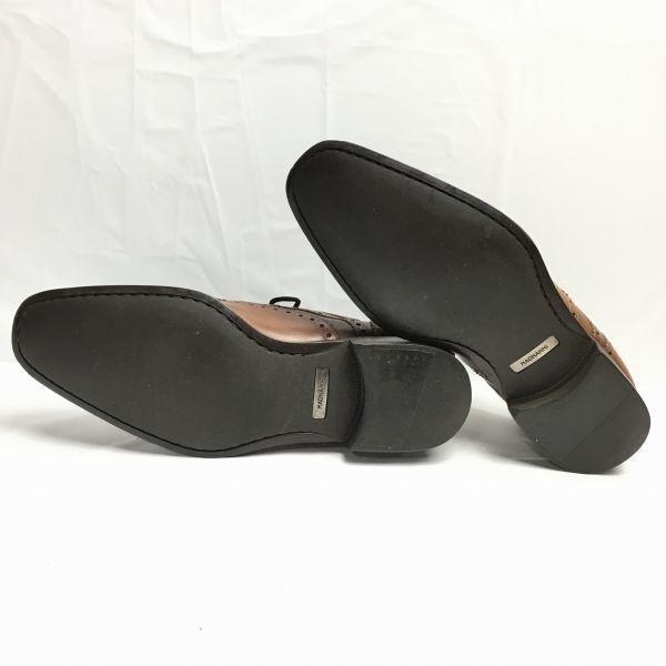 美品！試着交換OK！MAGNANNI　マグナーニ　ウイングチップ　ビジネスシューズ〈ブラウン/茶/BROWN〉size7.5D　Vintage/　/メンズ//men's 菅NO.WZF-114 美品！試着交換OK！MAGNANNI マグナーニ ウイングチップ ビジネス