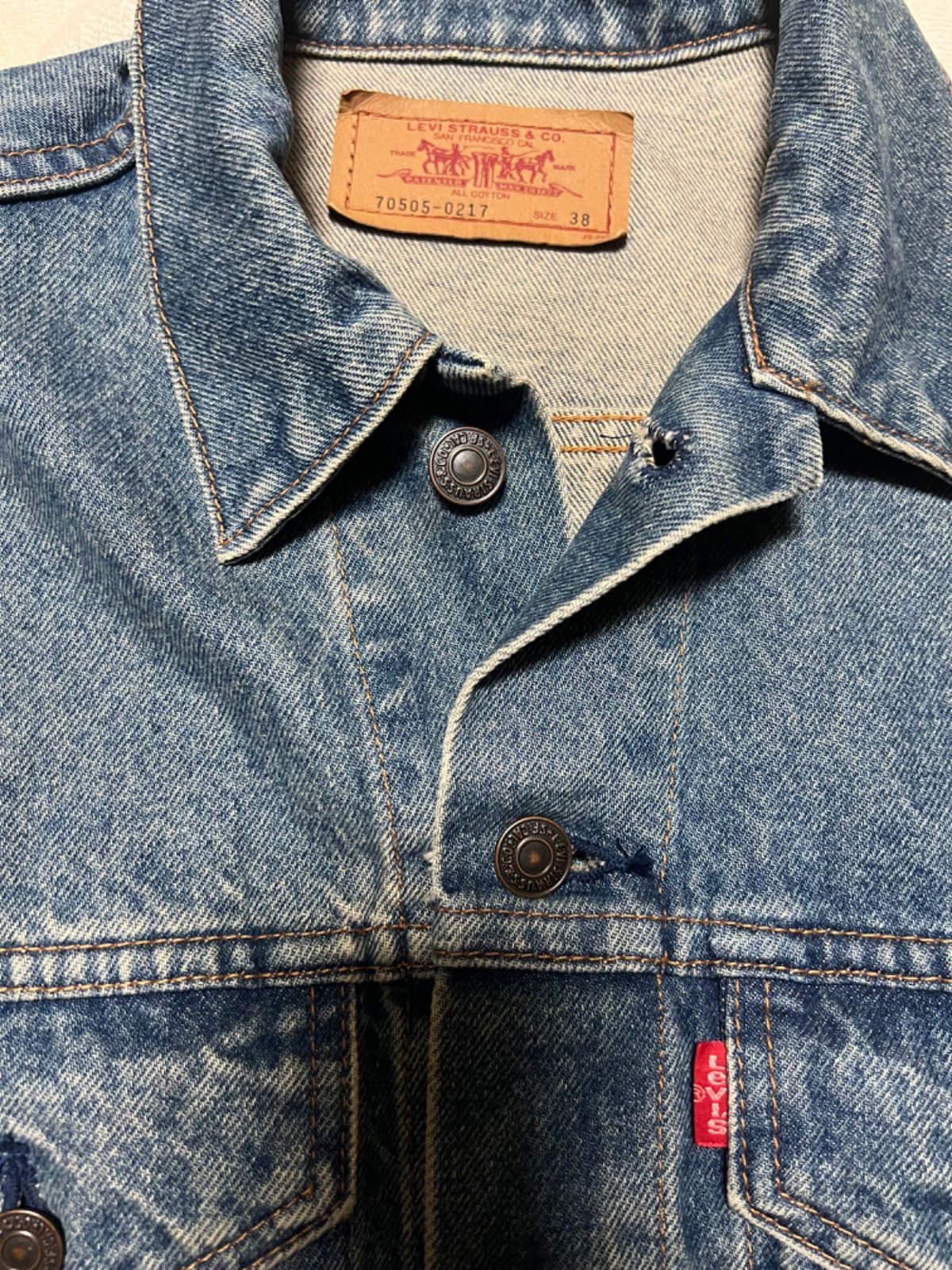 リーバイス　デニムジャケット 70505-0217 90s 44 80s 日本製 リーバイス 70505-0217 デニム ジャケット 87