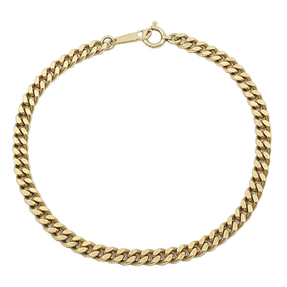 栄 ジュエリー ブレスレット 喜平 キヘイ 腕周り約17.5cm 2面S K18YG 約10.0g 超音波洗浄済 アクセサリー 本体のみ