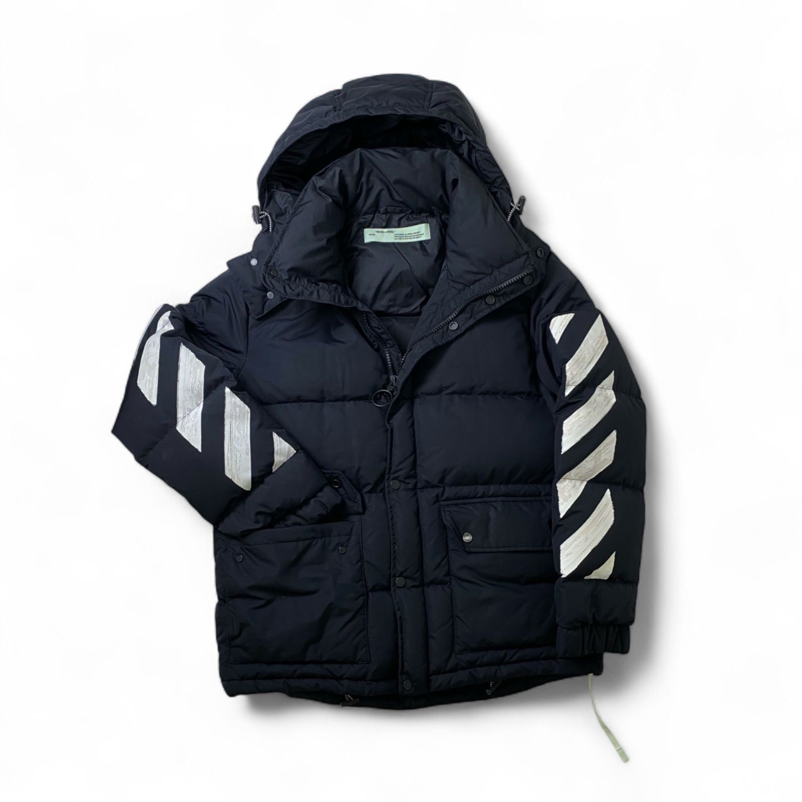 OFF-WHITE オフ ホワイト ダイアゴナルブラッシュダウンジャケット