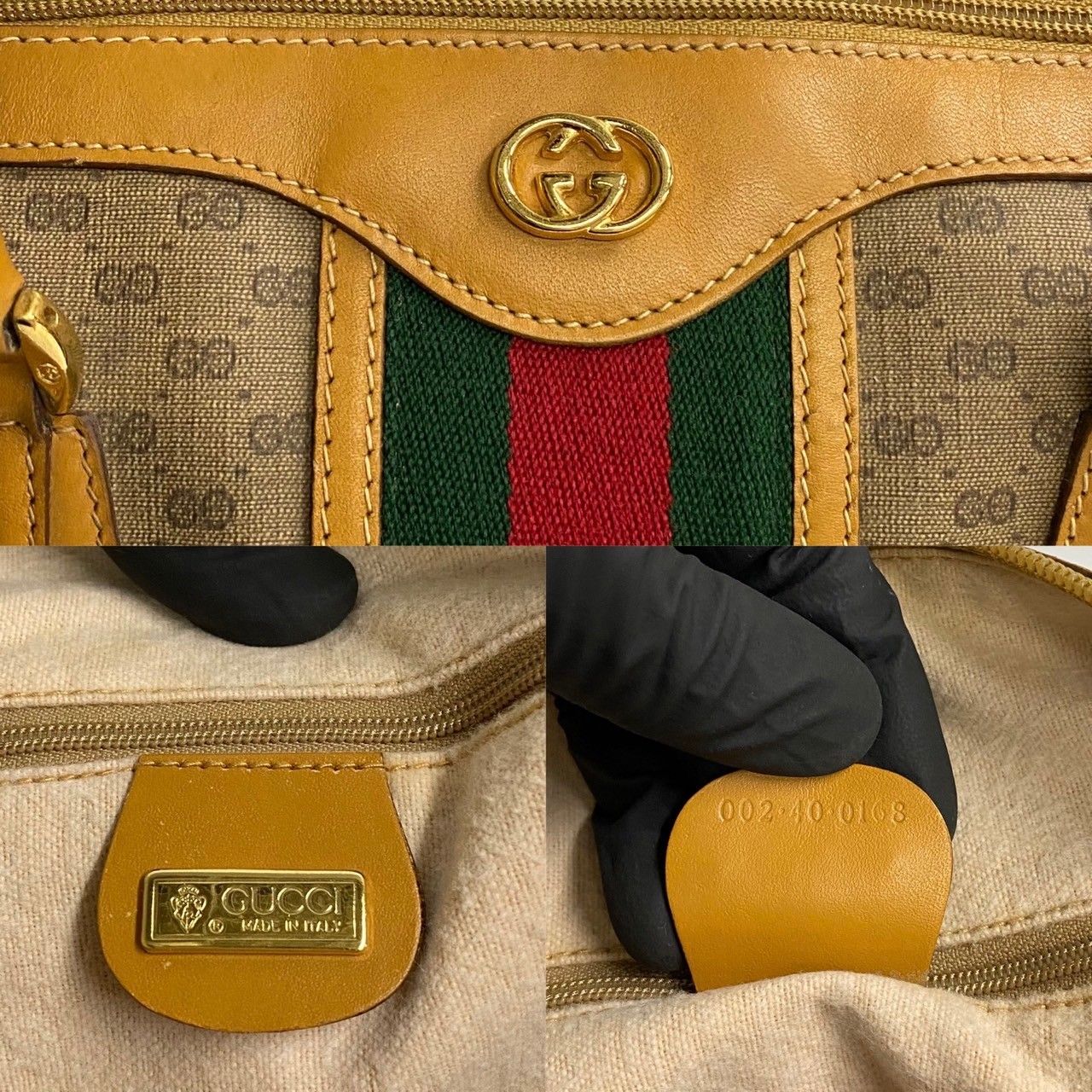 ほぼ未使用 GUCCI オールドグッチ グッチ ヴィンテージ シェリー