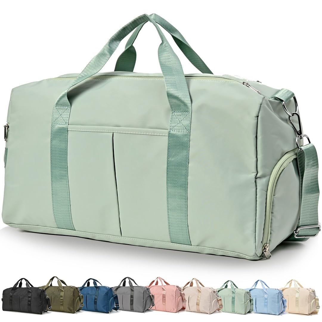 【特価セール】コンパクト 防水 3WAY スポーツバッグ 大容量 32L 1泊 軽量 キャリーオンバッグ 2泊 旅行バッグ 修学旅行 (グリーン) ボストンバッグ Taviigo
