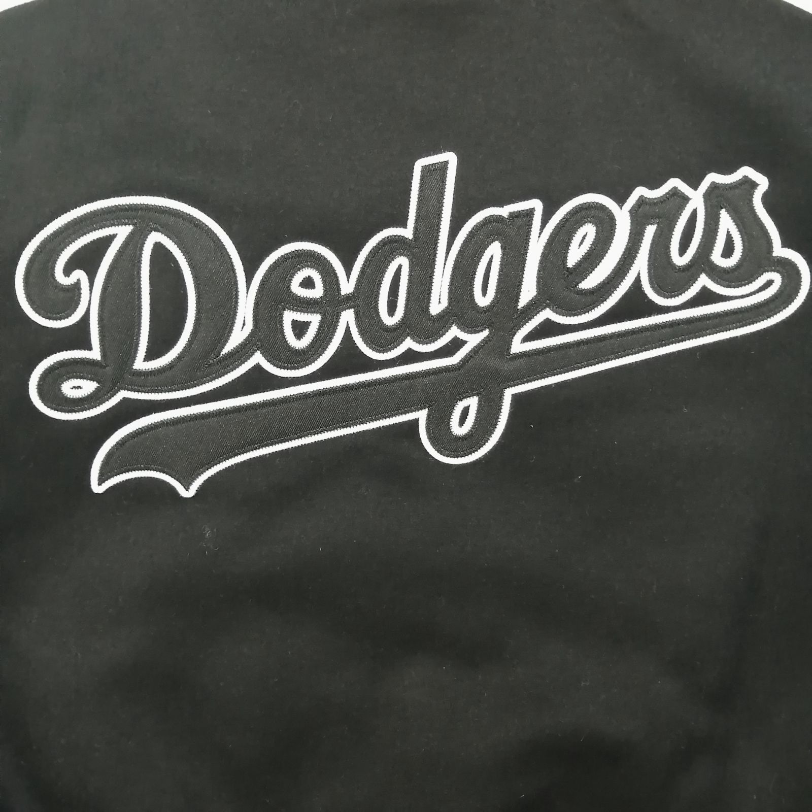 FANATICS 別注　MBL ロゴワッペン　スタジャン　ドジャース Fanatics [ファナティクス] 別注 MLBロゴワッペン メルトンスタジャン