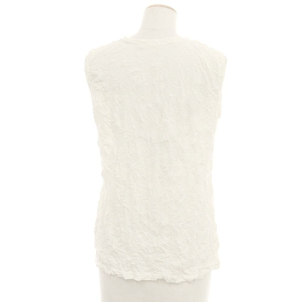 00S ISSEY MIYAKE ノーカラージャケット アイボリー シワ加工 M