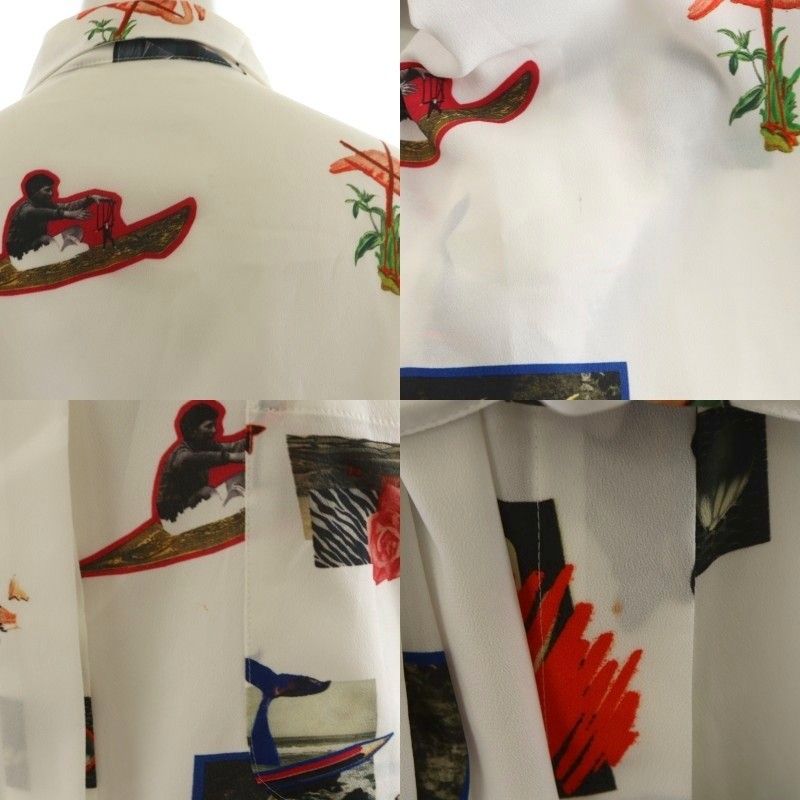 Paul Smith PAUL シルク混　デザインピース　ロングワンピース　40 ピーエスポールスミス PS Paul Smith シャツワンピース ロング丈
