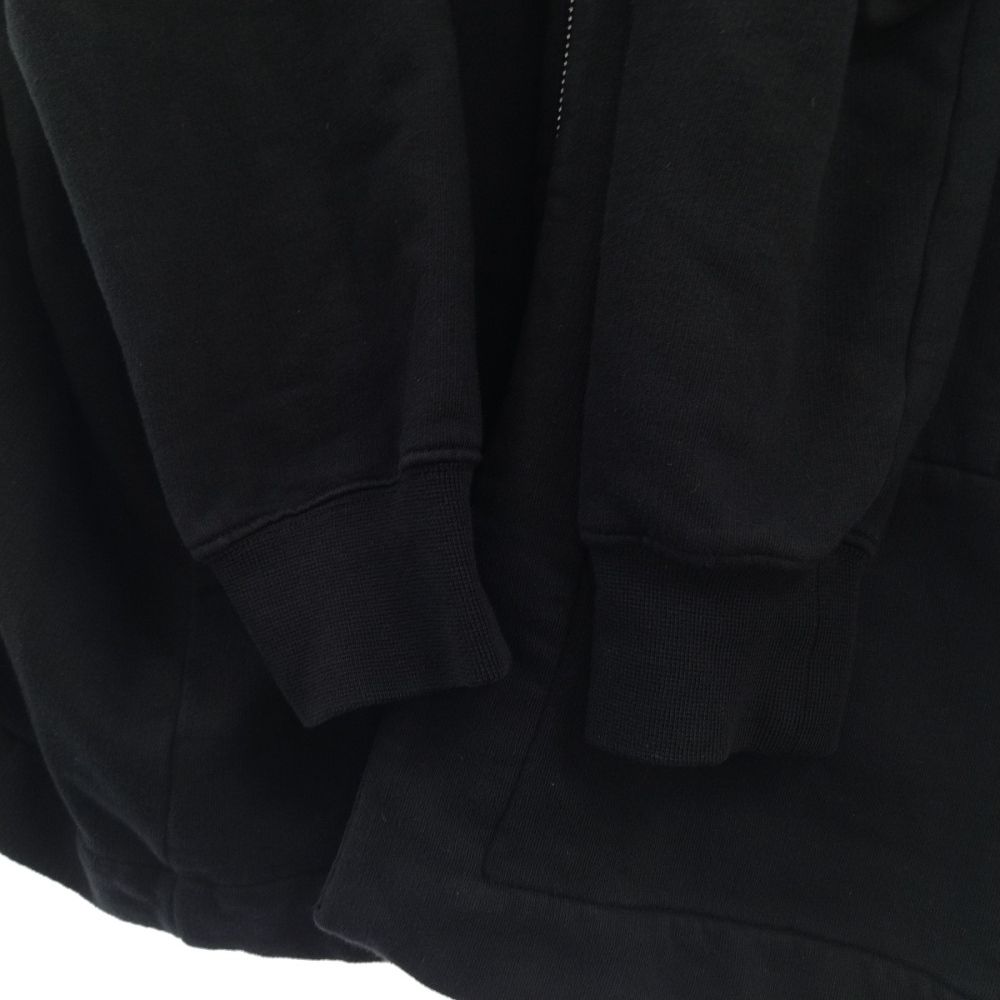 DRKSHDW ダークシャドウ two-pocket organic-cotton hoodie 2ポケット オーガニックコットン ジップアップパーカー ブラック DU02B4288-F