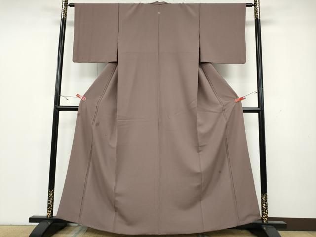 平和屋着物 洗える最 着物 英 はなぶさ謹製 色無地 霞地紋 鴇浅葱色 洗える着物 CAAY4951ut