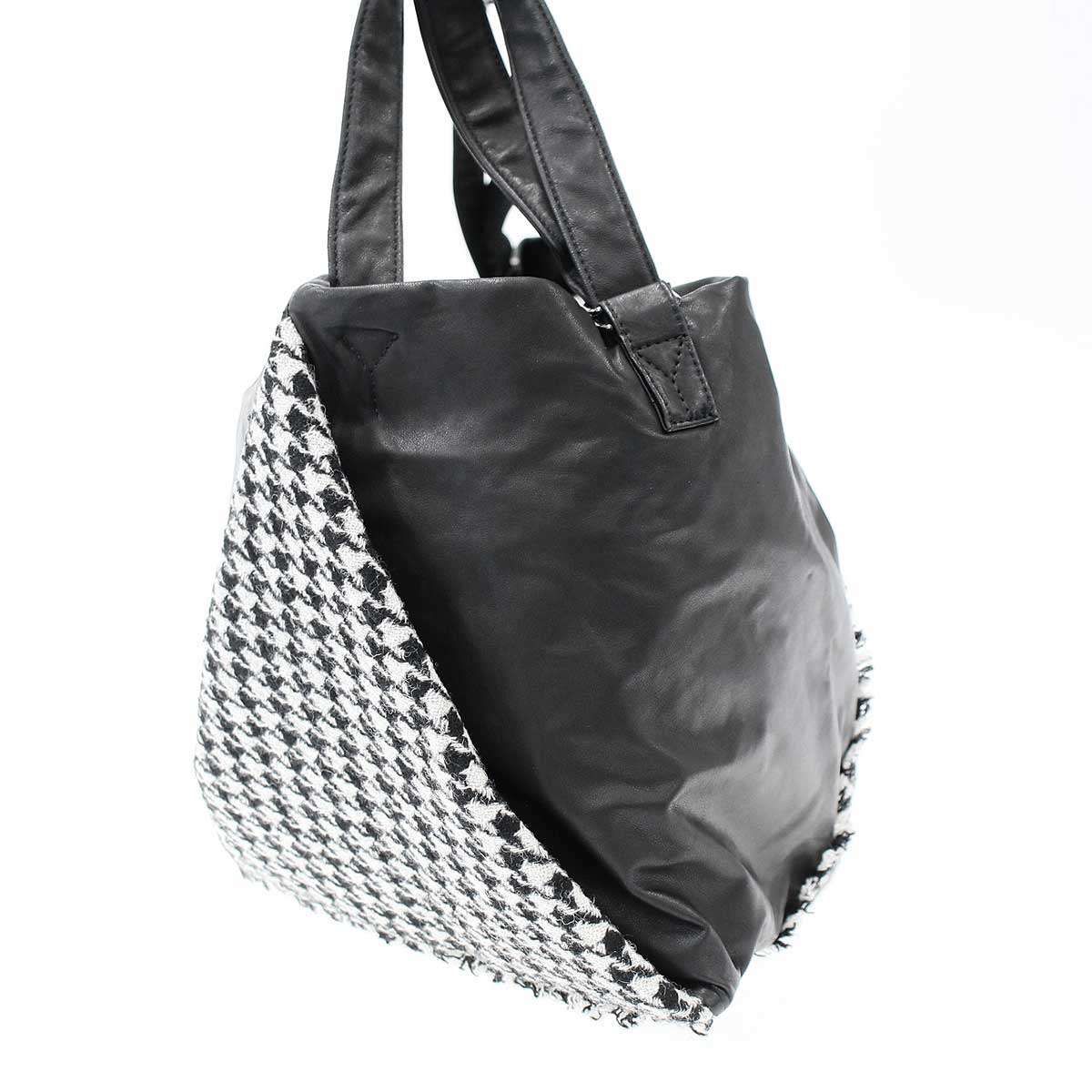 discord by Yohji Yamamoto 24AW TULIPS Houndstooth Leather Shoulder 