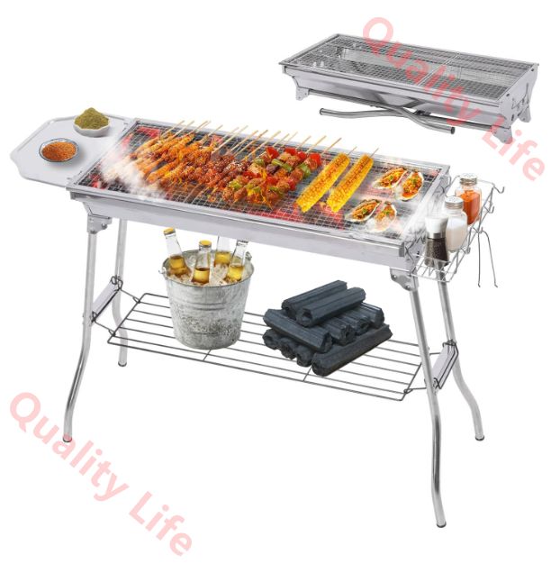 バーベキューコンロ 折りたたみ bbq コンロ バーベキューグリル コンパクト 軽量 幅73.5cm 大人数 持ち運び便利 BBQグリル 焼き台 アウトドア レジャー 焼肉 料理 キャンプ用品