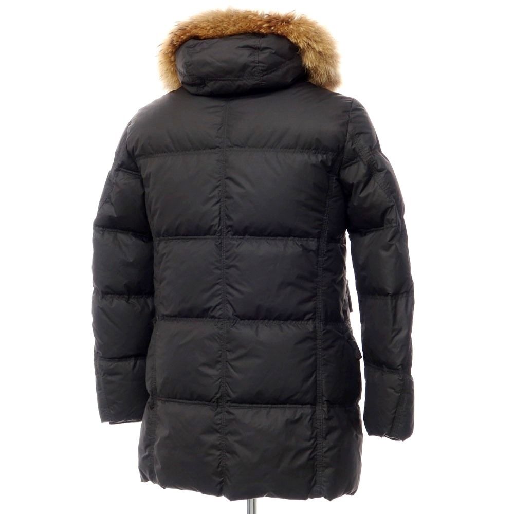 中古】ピューテリー PEUTEREY ナイロン ファー ダウンコート ブラック 
