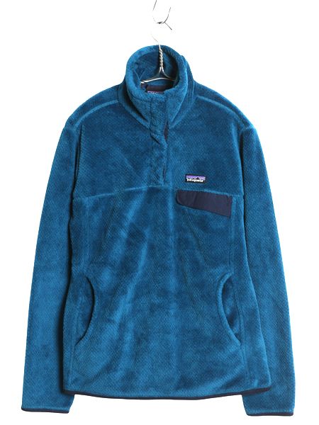 なクーポン配布中! パタゴニア リツール スナップT プルオーバー ジャケット レディース М | 古着 15年製 フリース アウトドア ブルゾン ハイネック ブルー