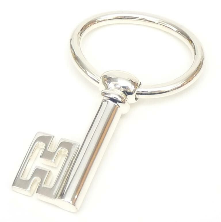 エルメス HERMES キーチャーム H 刻み キュリオジテ クレ ペンダント 