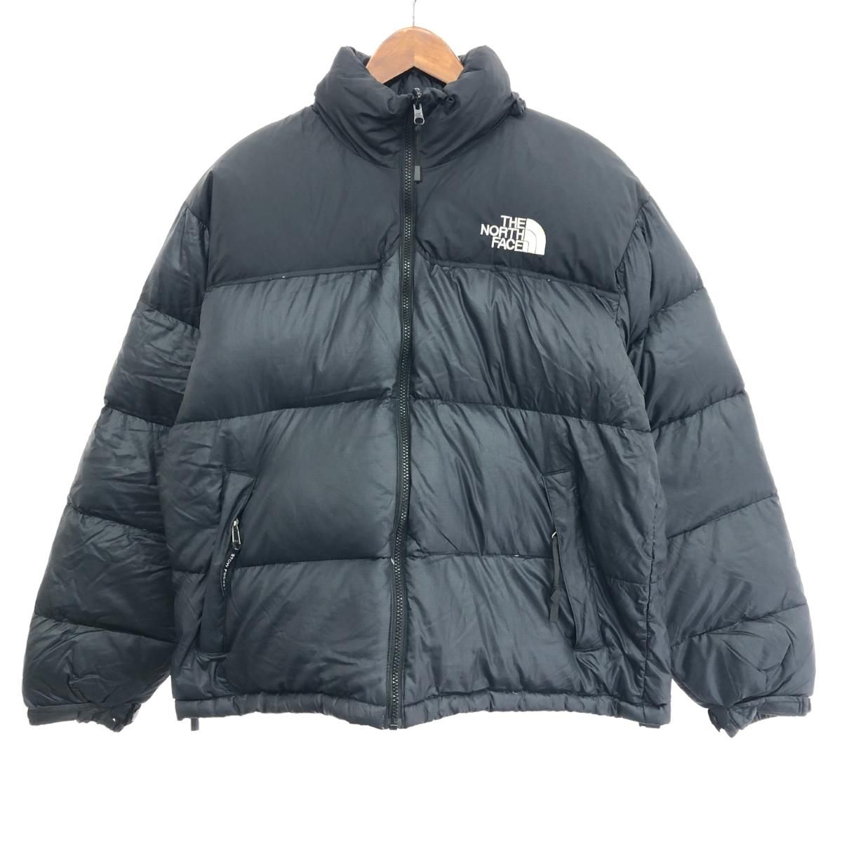 ★美品★ノースフェイス　ダウンジャケット　700フィル　黒　L　ジップイン対応 美品 ザノースフェイス メンズ ヌプシダウンジャケット 700
